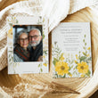 Load image into Gallery viewer, 50th wedding anniversary invitation featuring pastel wildflowers in yellow and sage greenery, embodying vintage elegance and botanical charm cottagecore garden party