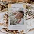 Load image into Gallery viewer, Simple Yellow Floral Birth Announcement Card