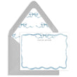 Load image into Gallery viewer, Watercolor Blue Bow Personalized Stationery