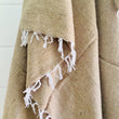 Load image into Gallery viewer, Neutral Oatmeal Handwoven Fringe Blanket