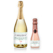 Load image into Gallery viewer, "Abby" Flamingo Bridal Shower Champagne Labels