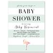 Load image into Gallery viewer, "Abby" Mint Striped + Flamingo Baby Shower Invitation