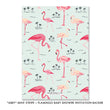 Load image into Gallery viewer, "Abby" Mint Striped + Flamingo Baby Shower Invitation