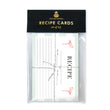 Load image into Gallery viewer, Mint Stripe + Flamingo Recipe Cards | Abby