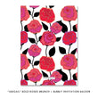 Load image into Gallery viewer, Elegant Bold Roses Brunch and Bubbly Bridal Shower Invitation featuring red roses, champagne glass, and modern floral design.