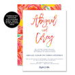 Load image into Gallery viewer, "Abigail" Bright Floral RSVP Card