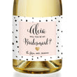 Load image into Gallery viewer, "Aleia" Blush Pink + Dalmation Bridesmaid Proposal Champagne Labels