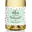 Load image into Gallery viewer, "Aleia" Mint + Dalmation Bridesmaid Proposal Champagne Labels
