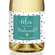 Load image into Gallery viewer, "Aleia" Turquoise + Dalmation Bridesmaid Proposal Champagne Labels