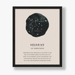 Load image into Gallery viewer, Aquarius Zodiac Sign Art Print