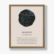 Load image into Gallery viewer, Aquarius Zodiac Sign Art Print
