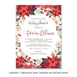 Load image into Gallery viewer, "Aurora" Christmas Baby Shower Invitation