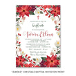 Load image into Gallery viewer, "Aurora" Christmas Baptism Invitation