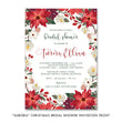 Load image into Gallery viewer, "Aurora" Christmas Bridal Shower Invitation