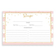 Load image into Gallery viewer, Blush Stripe + Gold Glitter Recipe Cards | Blake