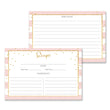 Load image into Gallery viewer, Blush Stripe + Gold Glitter Recipe Cards | Blake