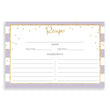 Load image into Gallery viewer, Lavender Stripe + Gold Glitter Recipe Cards | Blake