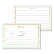 Load image into Gallery viewer, Mint Stripe + Gold Glitter Recipe Cards Gift Set | Blake