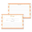 Load image into Gallery viewer, Peach Stripe + Gold Glitter Recipe Cards Gift Set | Blake
