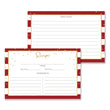 Load image into Gallery viewer, Red Stripe + Gold Glitter Recipe Cards Gift Set | Blake
