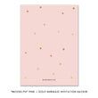 Load image into Gallery viewer, "Brooklyn" Pink + Gold Mermaid Kids Birthday Party Invitation