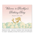 Load image into Gallery viewer, "Brooklyn" Pink + Gold Mermaid Kids Birthday Party Invitation