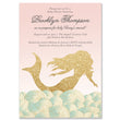 Load image into Gallery viewer, Mermaid Baby Girl Shower Invitation