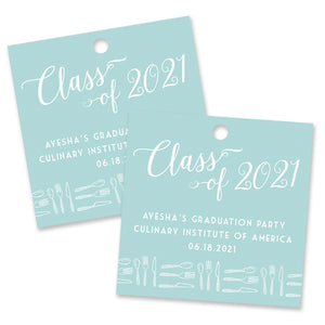 Forks & Spoons Graduation Favor Tags Coll. 5