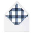 Load image into Gallery viewer, Navy Gingham Envelope Liners Coll. 3