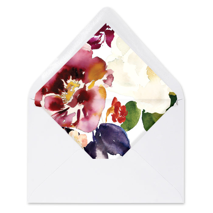 Romantic Floral Envelope Liners Coll. 6
