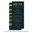 Load image into Gallery viewer, Classic Black & Gold Rehearsal Dinner Invitation Coll. 25