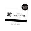 Load image into Gallery viewer, Edgy Black & White Place Cards | Coll. 7