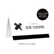 Load image into Gallery viewer, Edgy Black & White Place Cards | Coll. 7