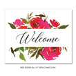 Load image into Gallery viewer, Elegant Rose Bridal Shower Invitations with Red Roses and Black Stripes Design by Digibuddha