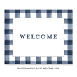 Load image into Gallery viewer, Navy Gingham Engagement Party Invitation Coll. 3