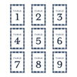 Load image into Gallery viewer, Gingham Table Numbers