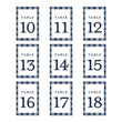 Load image into Gallery viewer, Navy Gingham Table Numbers | Coll. 3
