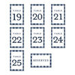 Load image into Gallery viewer, Navy Gingham Table Numbers | Coll. 3