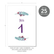 Load image into Gallery viewer, Purple Watercolor Florals Table Numbers | Coll. 4