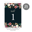 Load image into Gallery viewer, Romantic Floral Table Numbers | Coll. 6