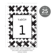 Load image into Gallery viewer, Edgy Black & White Table Numbers | Coll. 7