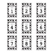 Load image into Gallery viewer, Edgy Black & White Table Numbers | Coll. 7
