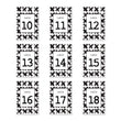Load image into Gallery viewer, Edgy Black & White Table Numbers | Coll. 7