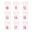 Load image into Gallery viewer, Blush Ikat Table Numbers | Coll. 12