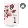 Load image into Gallery viewer, Vintage Purple Floral Table Numbers | Coll. 17