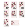 Load image into Gallery viewer, Vintage Purple Floral Table Numbers | Coll. 17