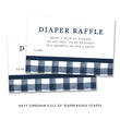 Load image into Gallery viewer, Navy Gingham Baby Shower Invitation Coll. 3
