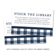 Load image into Gallery viewer, Navy Gingham Baby Shower Invitation Coll. 3