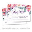 Load image into Gallery viewer, Purple Watercolor Florals Baby Shower Invitation Coll. 4