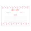 Load image into Gallery viewer, Blush Ikat Recipe Cards | Coll. 12